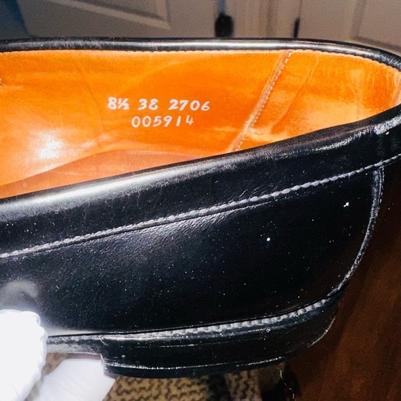 Allen Edmonds Leyland Woven Penny Loafers Split Toe Leather Shoes. - Picture 10 of 12